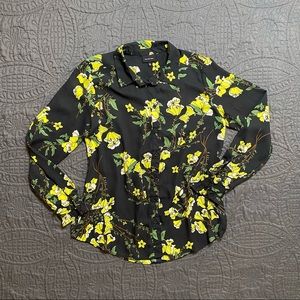 Who What Wear Floral Blouse